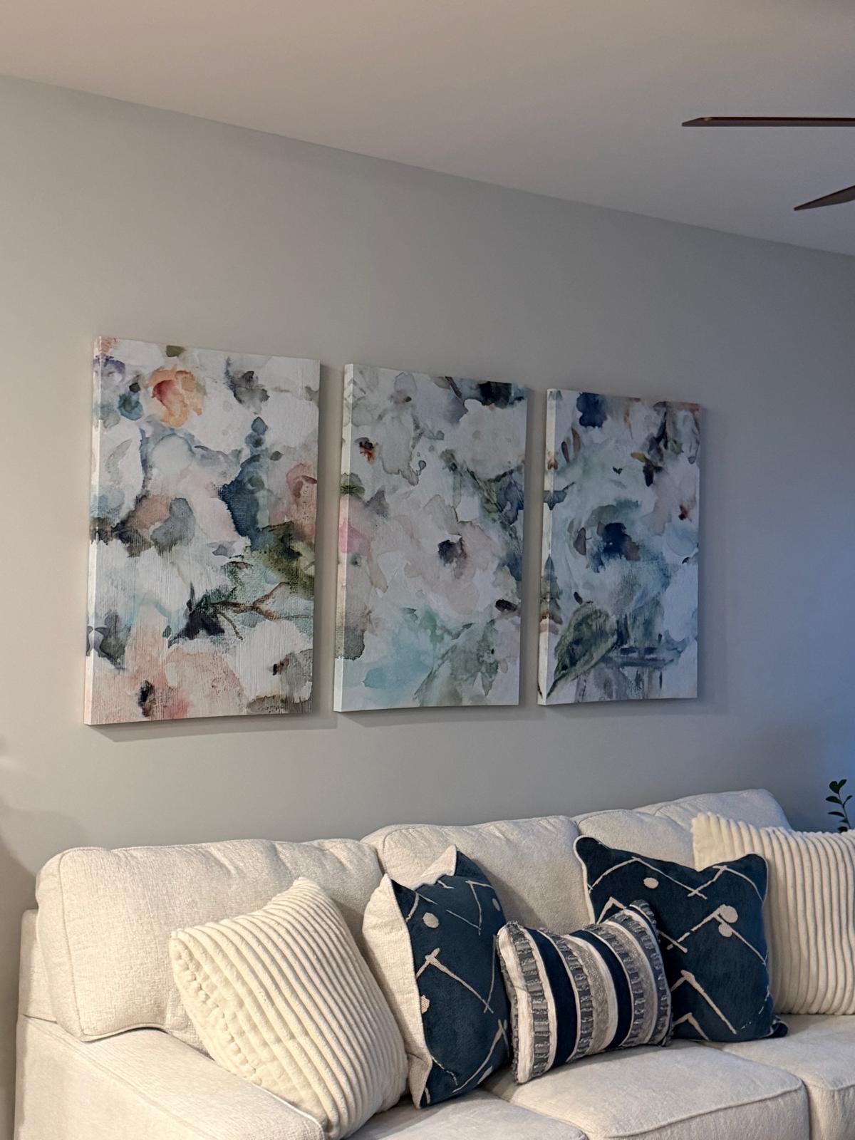 Living Room Wall Art Installation